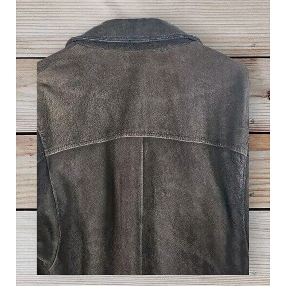 VTG Bolivian Leather Jacket‎ Size M Brown Pit To Pit 22 In, Length 27 In. - Picture 9 of 10